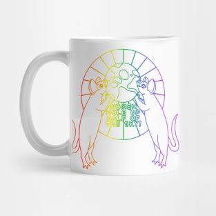 Women Hold Up Half Of The Sky (Rainbow Version) Mug